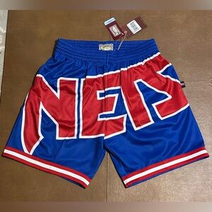NWT - Mitchell & Ness New Jersey Nets Basketball Shorts, Sizes - M, L